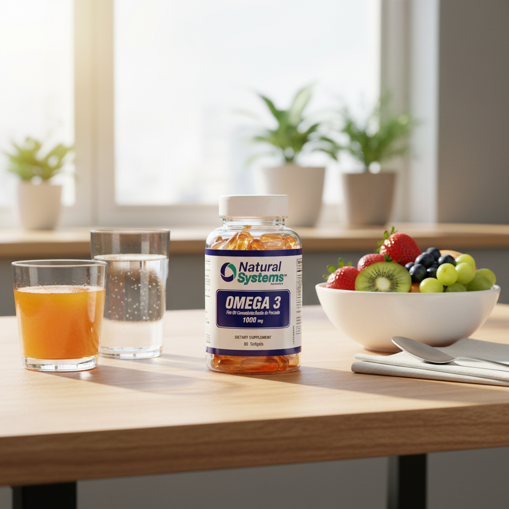 Omega 3 Natural Systems en rutina matutina