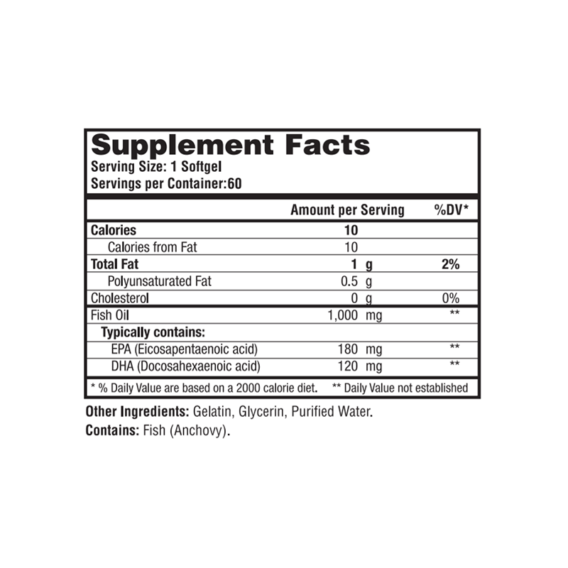 Omega 3 - 60 Cápsulas Blandas