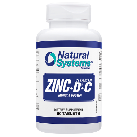 Zinc Vitamin D Vitamin C Immune Booster - 60 Capsules