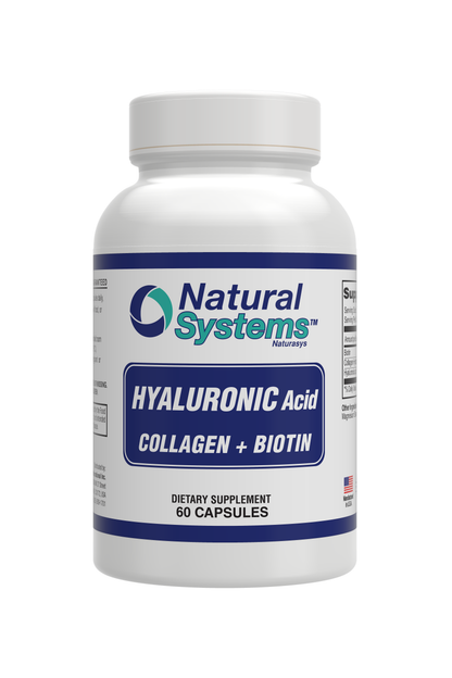 Ácido Hialurónico con Colágeno y Biotina — 60 Cápsulas | Piel Hidratada, Cabello y Uñas