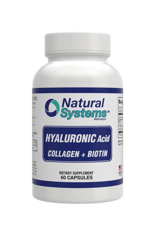 Ácido Hialurónico con Colágeno y Biotina — 60 Cápsulas | Piel Hidratada, Cabello y Uñas