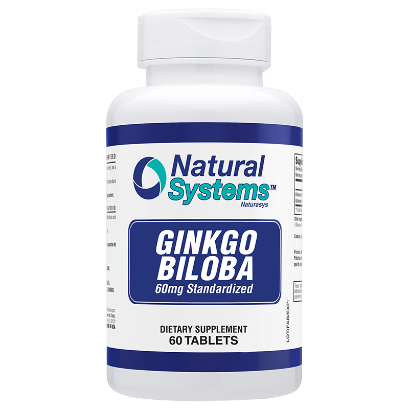 Ginkgo Biloba 60mg - 60 Tabs for Memory and Focus