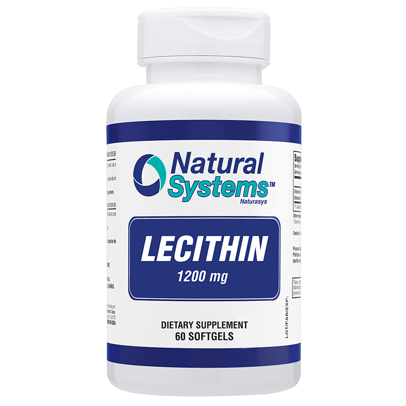 Lecithin 1200 MG - 60 Softgels for Brain and Liver Health
