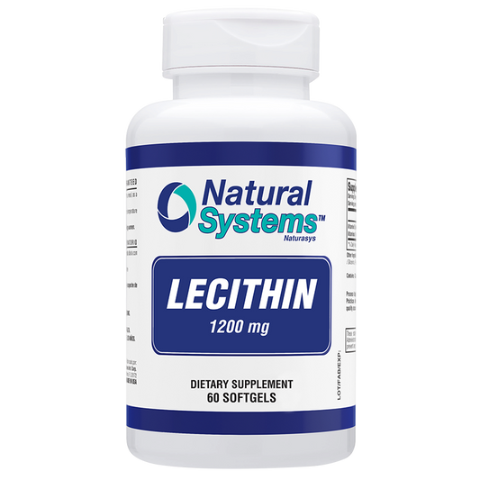 Lecithin 1200 MG - 60 Softgels for Brain and Liver Health