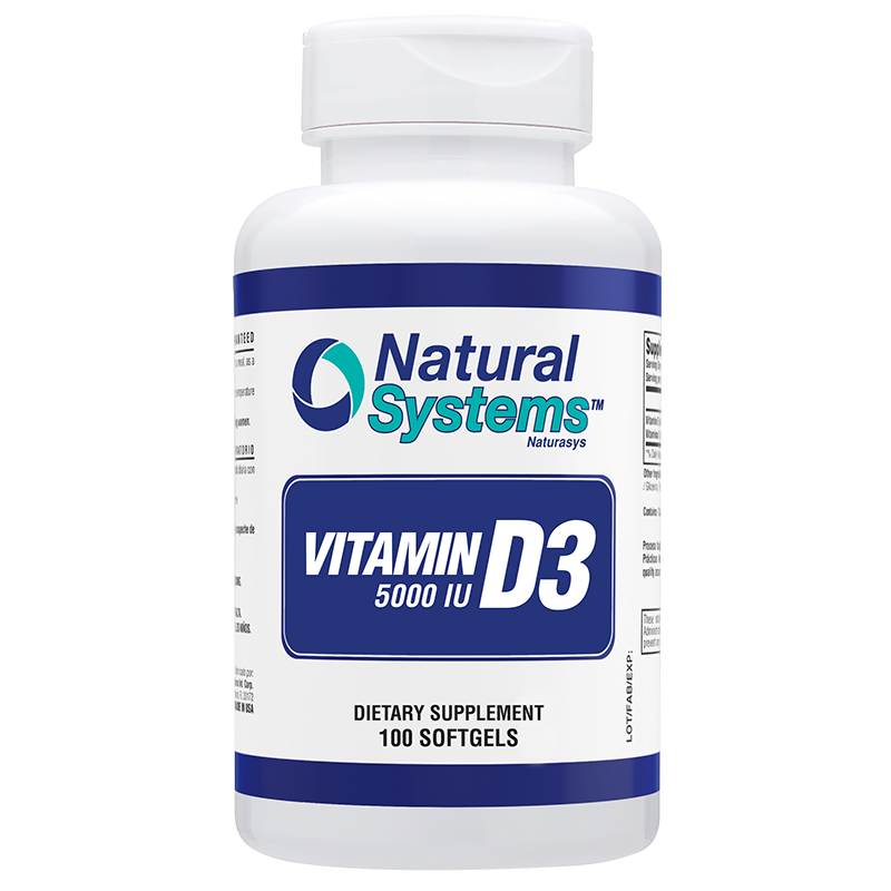 Vitamin D3 5000 IU - 100 Softgels for Bone and Immune Health